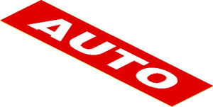 Sticker  0.9 x  3.7 with "AUTO"