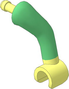 Figure Friends Male Left Arm with Sand Green Sleeve Pattern