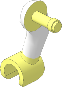 Figure Friends Male Right Arm with White Sleeve Pattern