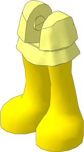 Figure Friends Legs with Layered Skirt with Light Nougat Legs and Medium Lavender Shoes with Ankle Straps Pattern
