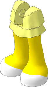 Figure Friends Legs with Layered Skirt with Light Nougat Legs and White Shoes Pattern
