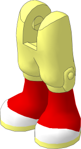 Figure Friends Legs with Cropped Trousers, Medium Nougat Legs and White Shoes Pattern