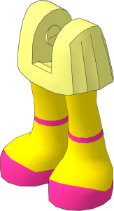 Figure Friends Legs with Pleated Skirt with Light Nougat Legs and Magenta Shoes with Ankle Straps Pattern