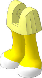 Figure Friends Legs with Pleated Skirt with Light Nougat Legs and White Shoes Pattern
