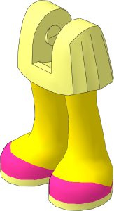 Figure Friends Legs with Pleated Skirt with Light Nougat Legs and Magenta Shoes Pattern
