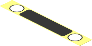 Sticker  0.9 x  5.9 with Black Car Grille and White Headlights