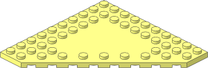 Plate 10 x 10 without Corner without Studs in Center
