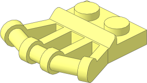 Plate  1 x  2 with Angled Handles on Side