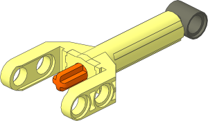 Technic Linear Actuator  4 x  1 x  1 (Contracted)