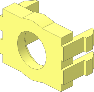 ~Technic Linear Actuator  4 x  1 x  1 Cap