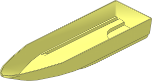 Boat Hull Floating 28 x  8 Bottom