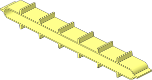 Conveyor Belt  4 x 16 with 14 Treads (Formed)