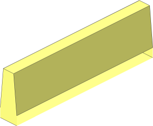 ~Conveyor Belt  4 x 16 with 14 Treads - Tread Segment (Formed Straight)