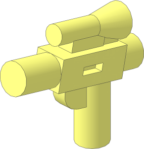 Minifig Gun Small Blaster with Telescopic Sight