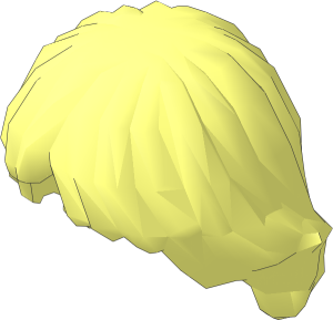 Minifig Hair Tousled and Layered