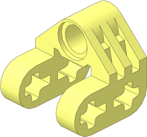 Technic Cross Block  2 x  2 x  2 Bent 90 Split (Pin/Twin Axle)