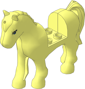 Animal Horse Friends with Light Blue Eyes Pattern