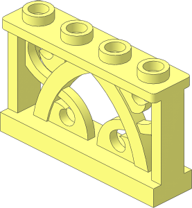 Fence Ornamented  1 x  4 x  2