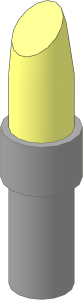 Figure Friends Lipstick with Light Bluish Grey Handle (Complete)