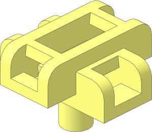 Minifig Scabbard for Two Swords with Bar