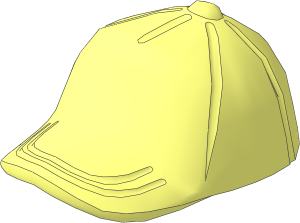Minifig Baseball Cap with Button on Top