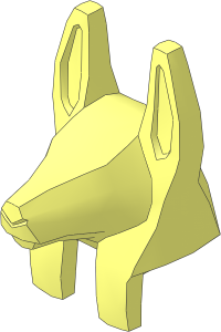 Minifig Headdress Anubis Guard