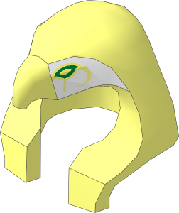 Minifig Headdress Horus with Eye Pattern