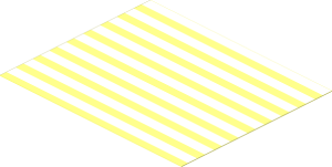 Sticker  2.9 x  3.5 with White/Clear Stripes