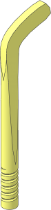 Minifig Hockey Stick with  1.1 L Bar
