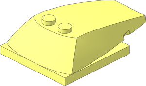 Wedge  6 x  4 x  1.333 with  4 x  4 Base