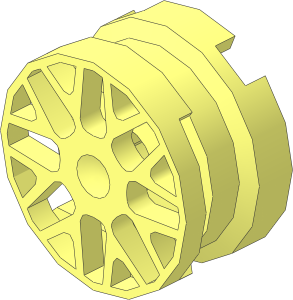 Wheel Rim  6.4 x 11 with  8 Y-Shaped Spokes