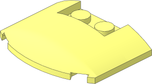 Slope Brick Curved  3 x  4 x  0.667 Rounded