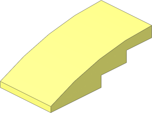 Slope Brick Curved  4 x  2