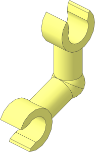 Arm Skeleton with Horizontal Clip Bent 56.31