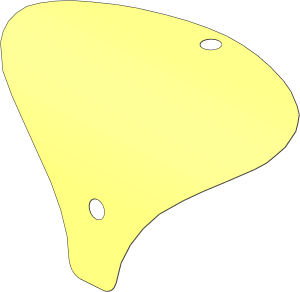 Sheet Plastic 15 x 14 Curved (Formed Shape 1)
