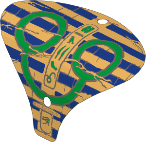Sheet Plastic 15 x 14 Curved with Hieroglyphs Pattern (Formed Shape 1)