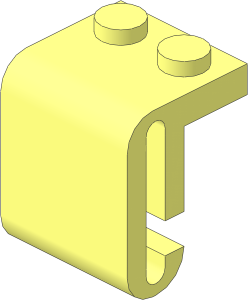 Train Steam Cylinder  2 x  2 x  1.667 Curved - Interior Smooth