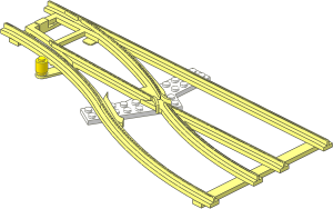 Train Track  4.5V Point Type 1 Tapered Right (Branching)