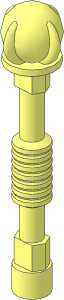 Minifig Staff with Spherical End