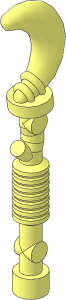 Minifig Staff with Crescent End