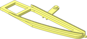 ~Train Track  4.5V Point Type 1 Left - Switch Rails