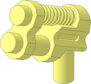 Minifig Gun Pistol Two Barrel