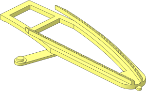 ~Train Track  4.5V Point Type 1 Right - Switch Rails