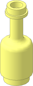 Minifig Bottle  1 x  1 x  2 Cylindrical