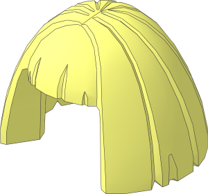 Minifig Hair Mid-Length Smooth Wide Bob Cut