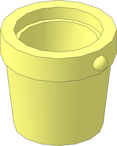 Bucket  1 x  1 x  1 Conical