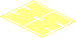 Sticker  4.8 x  6.1 with Wagon Door Outline