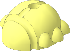 Animal Beetle with Stud Tube and Pin Hole