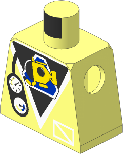 Minifig Torso with Submarine and Gauges Pattern