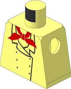 Minifig Torso with Chef Pattern